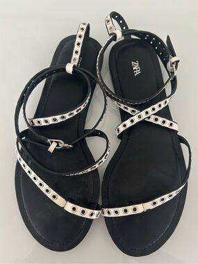 Zara flat sandals